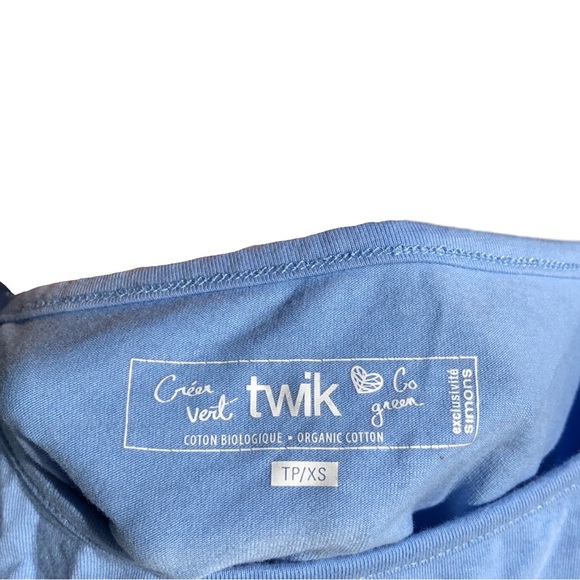 Twik Simons light blue adjustable camisole XS 100% organic cotton - Picture 3 of 5